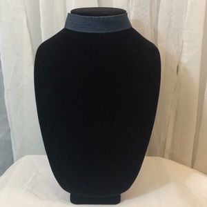 Denim Blue Jean Thick Choker ‘90s Inspired